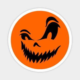 Spooky Jack-o-Lantern Face Magnet